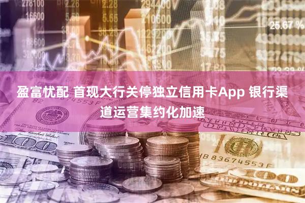 盈富忧配 首现大行关停独立信用卡App 银行渠道运营集约化加速