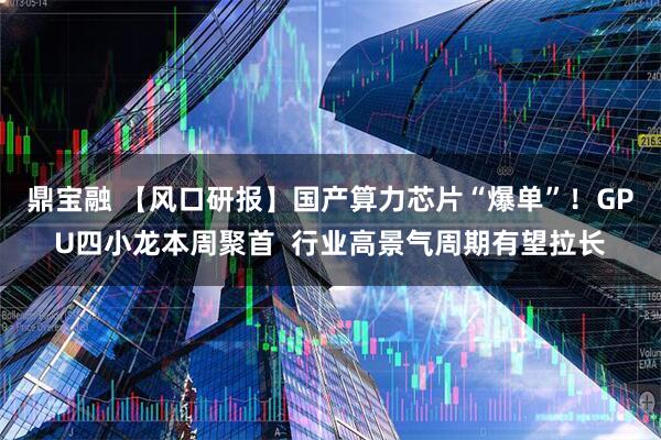 鼎宝融 【风口研报】国产算力芯片“爆单”！GPU四小龙本周聚首  行业高景气周期有望拉长