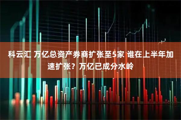 科云汇 万亿总资产券商扩张至5家 谁在上半年加速扩张？万亿已成分水岭